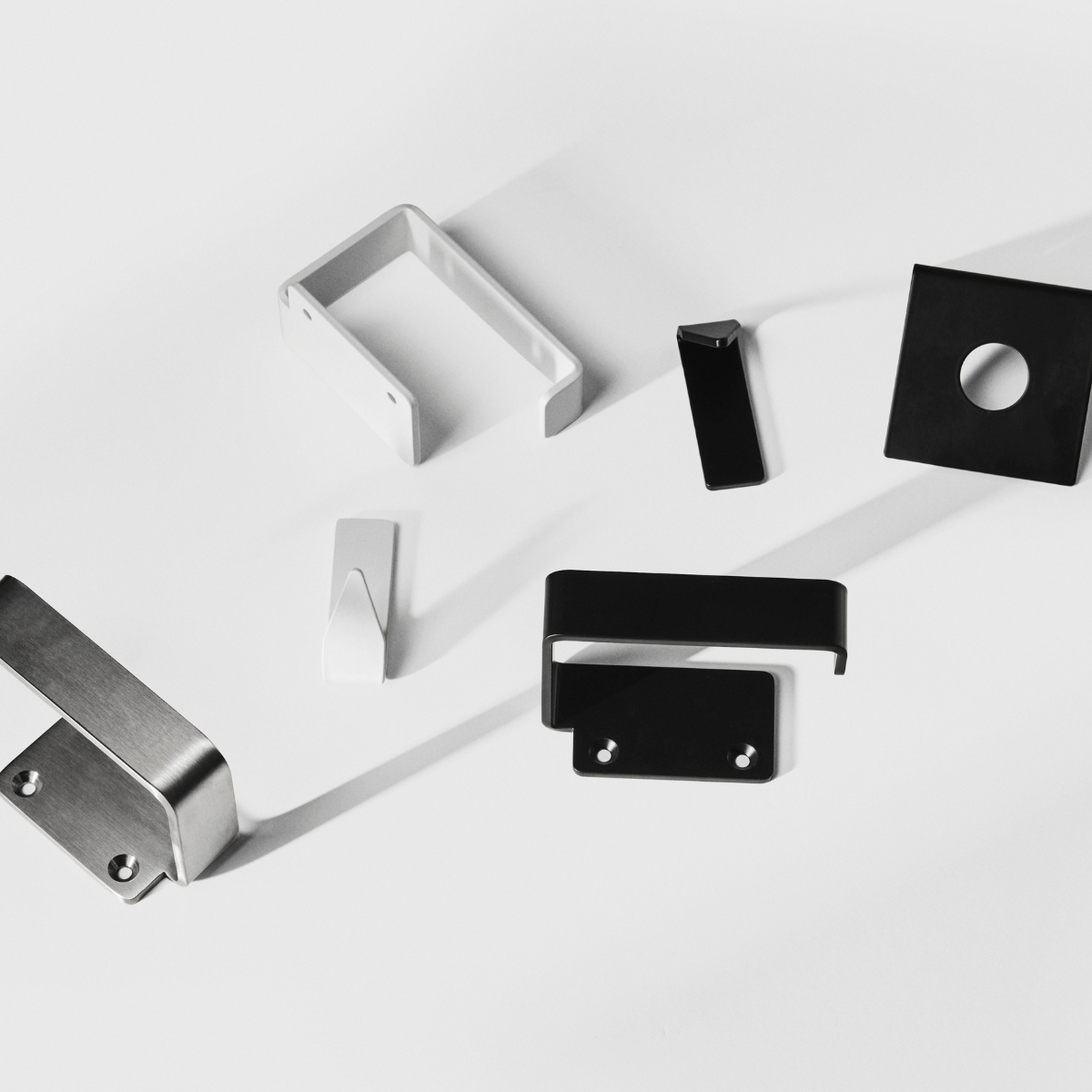Stainless steel toilet roll holder